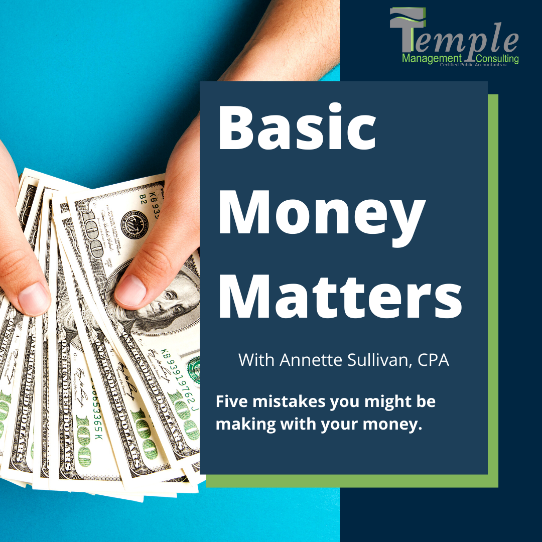 You are currently viewing Five mistakes you might be making with your money.